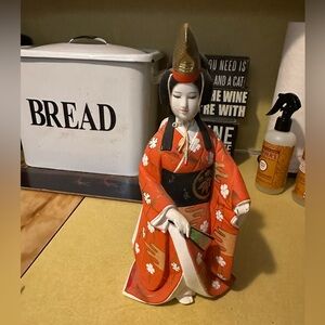 Dojo Temple Maiden, #5 of 6, signed, unglazed, The Hamilton Collection
